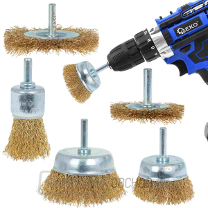 Sada drátěných kartáčů pro vrtačku 5ks (36) Sada drátěných kartáčů pro vrtačku 5ks (36) gallery main image