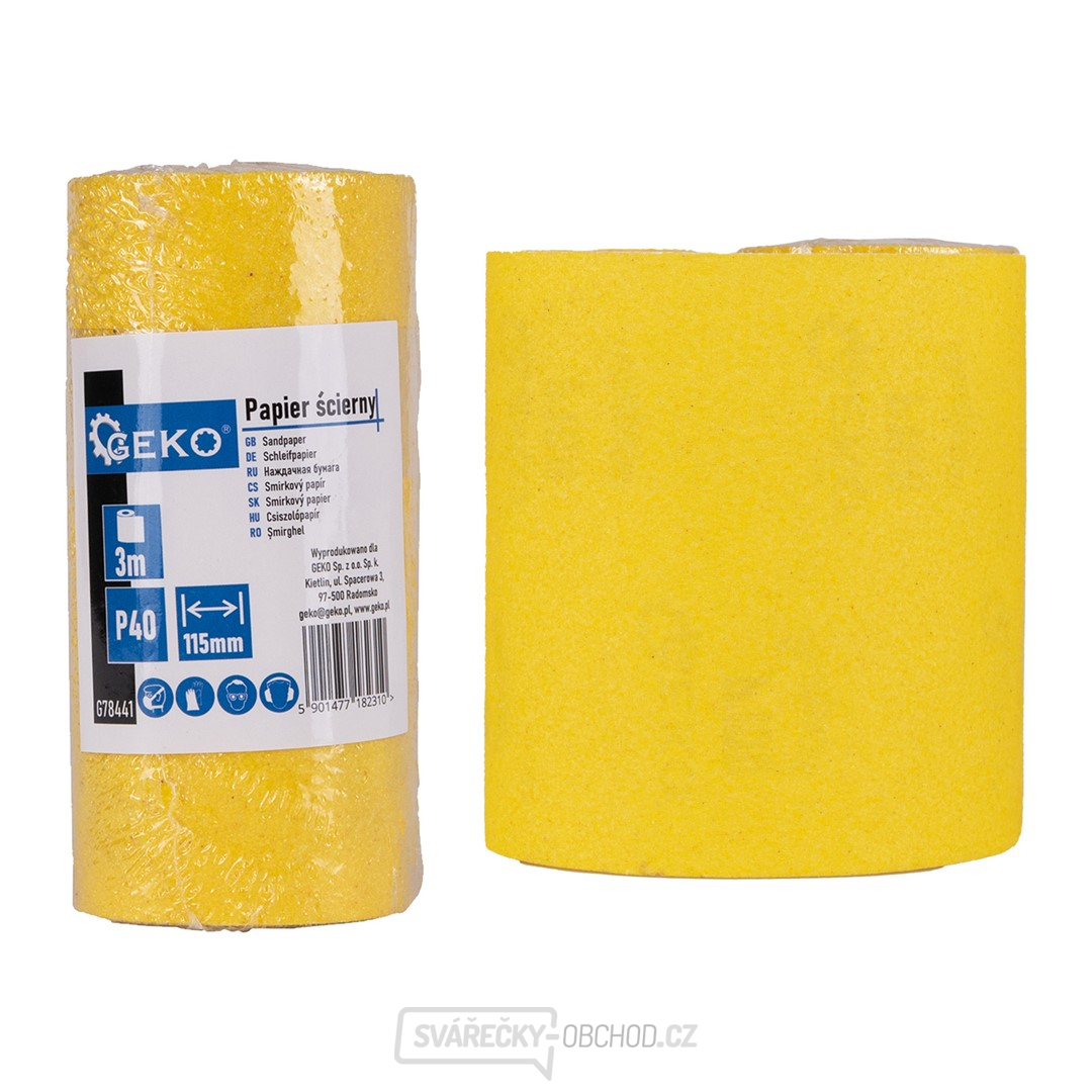 Brusný papír - role 115 mm x 3 m P40 (100)