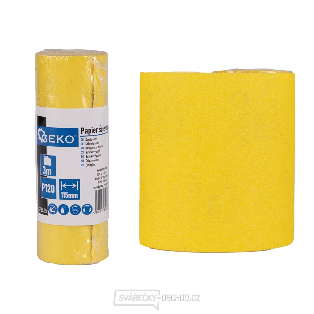 Brusný papír - role 115 mm x 3 m P120 (100)