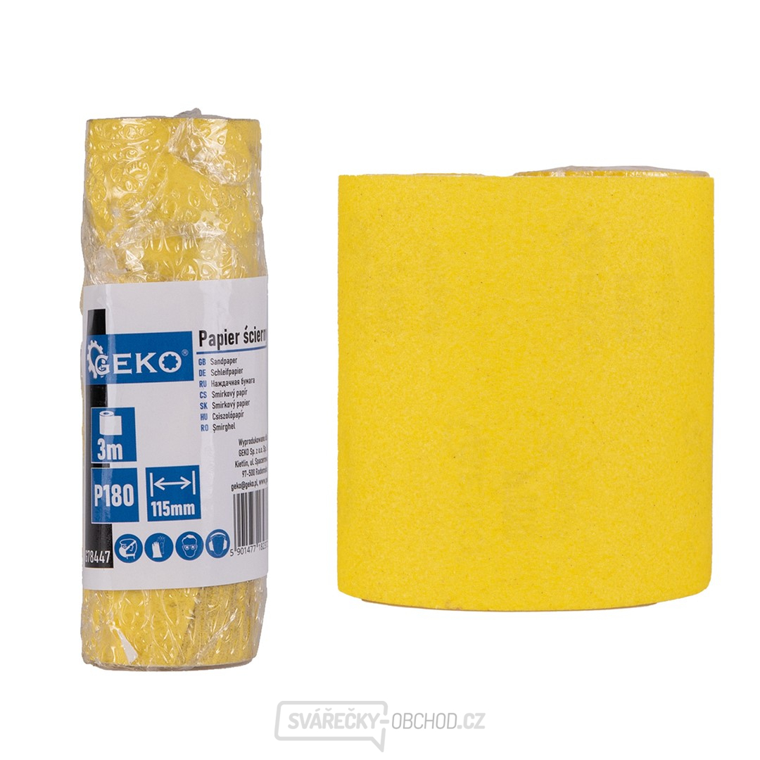 Brusný papír - role 115 mm x 3 m P180 (100)