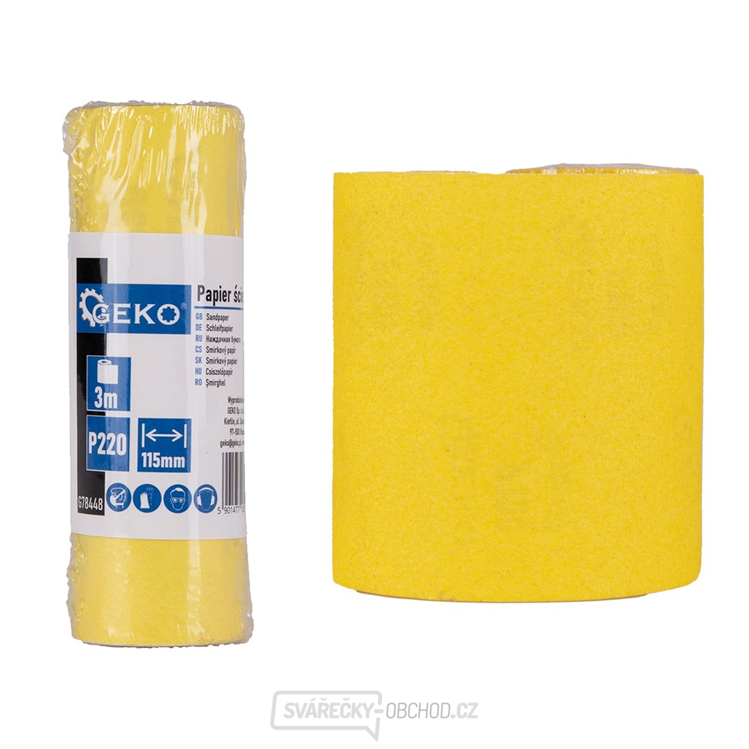Brusný papír - role 115 mm x 3 m P220 (100)