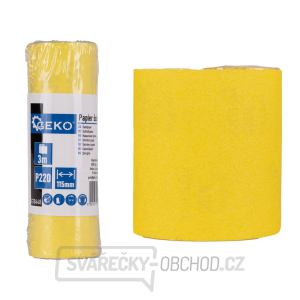 Brusný papír - role 115 mm x 3 m P220 (100) Brusný papír - role 115 mm x 3 m P220 (100) gallery main image