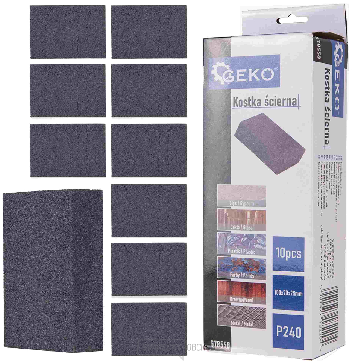 Brusný blok 70x100x25mm P240 (10/250)