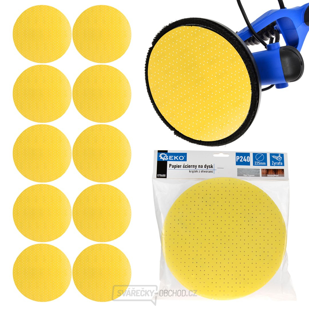 Brusný papír pro kotouč - děrovaný kotouč 225mm P240 /Giraffe/ (10/100/500)