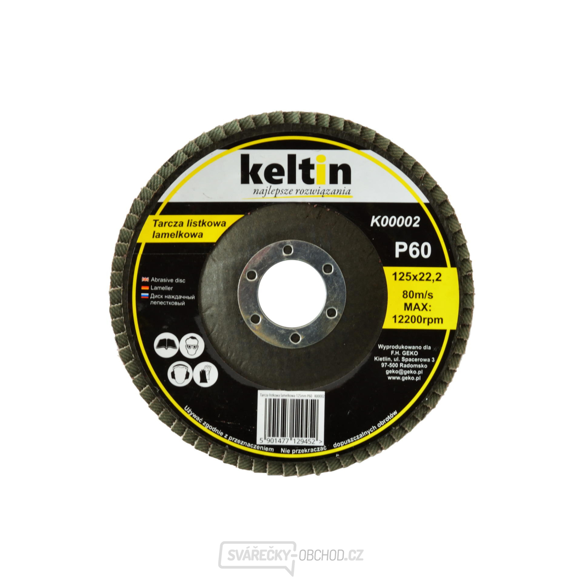 Lamelový kotouč 125 mm P60(10/200) Lamelový kotouč 125 mm P60(10/200) gallery main image