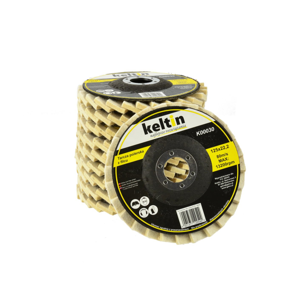 Levně Plstěný leštící kotouč 125 mm KELTIN (10/150) K00030