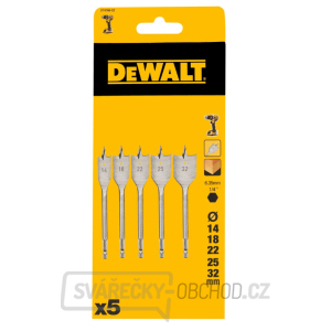 Sada plochých vrtáků do dřeva 5ks DeWALT DT4798 gallery main image