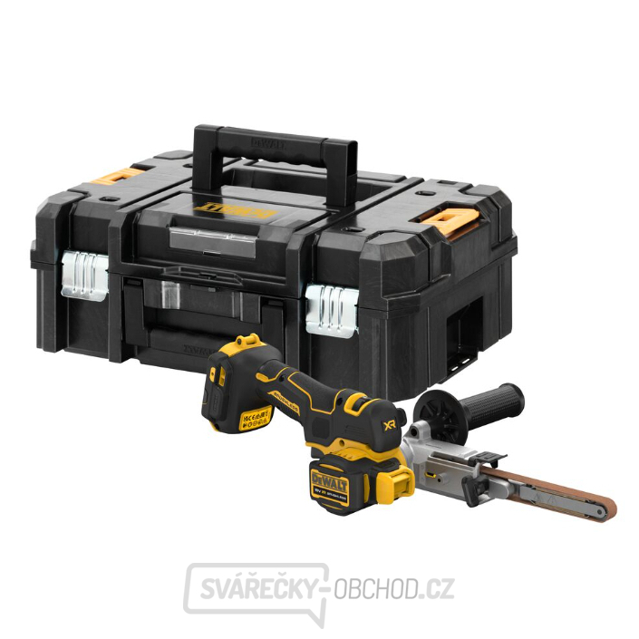 Pásový pilník 18V XR DeWALT DCM200NT bezuhlíkový bez aku a nabíječky