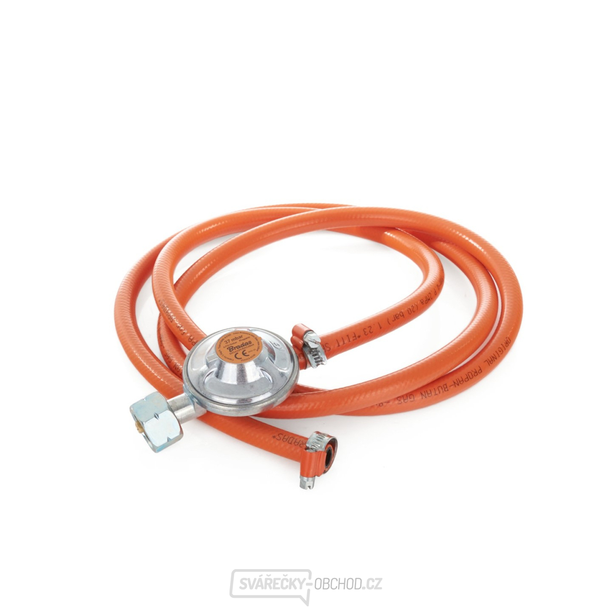 Regulátor plynové lahve 11 kg 37mbar+ Hadice 2 m (20)