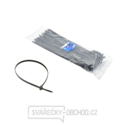 Černé nylonové stahovací pásky 250x7,6mm UV 100ks. (80) Černé nylonové stahovací pásky 250x7,6mm UV 100ks. (80) gallery main image