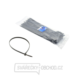 Černé nylonové stahovací pásky 350x4,8mm UV 100ks. (120) Černé nylonové stahovací pásky 350x4,8mm UV 100ks. (120) gallery main image