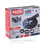 Kryt odsávací pro broušení úhlovou bruskou, O125mm s kartáčovým věncem náhled