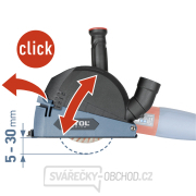 Kryt/adaptér odsávací pro řezání úhlovou bruskou, O115/125mm Náhled