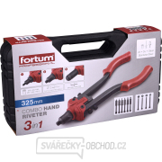 Kleště nýtovací pákové COMBO-3F, pro nýt. matice M3-M10, nýt. šrouby M4-M8, trhací nýty 2,4-6,4mm náhled