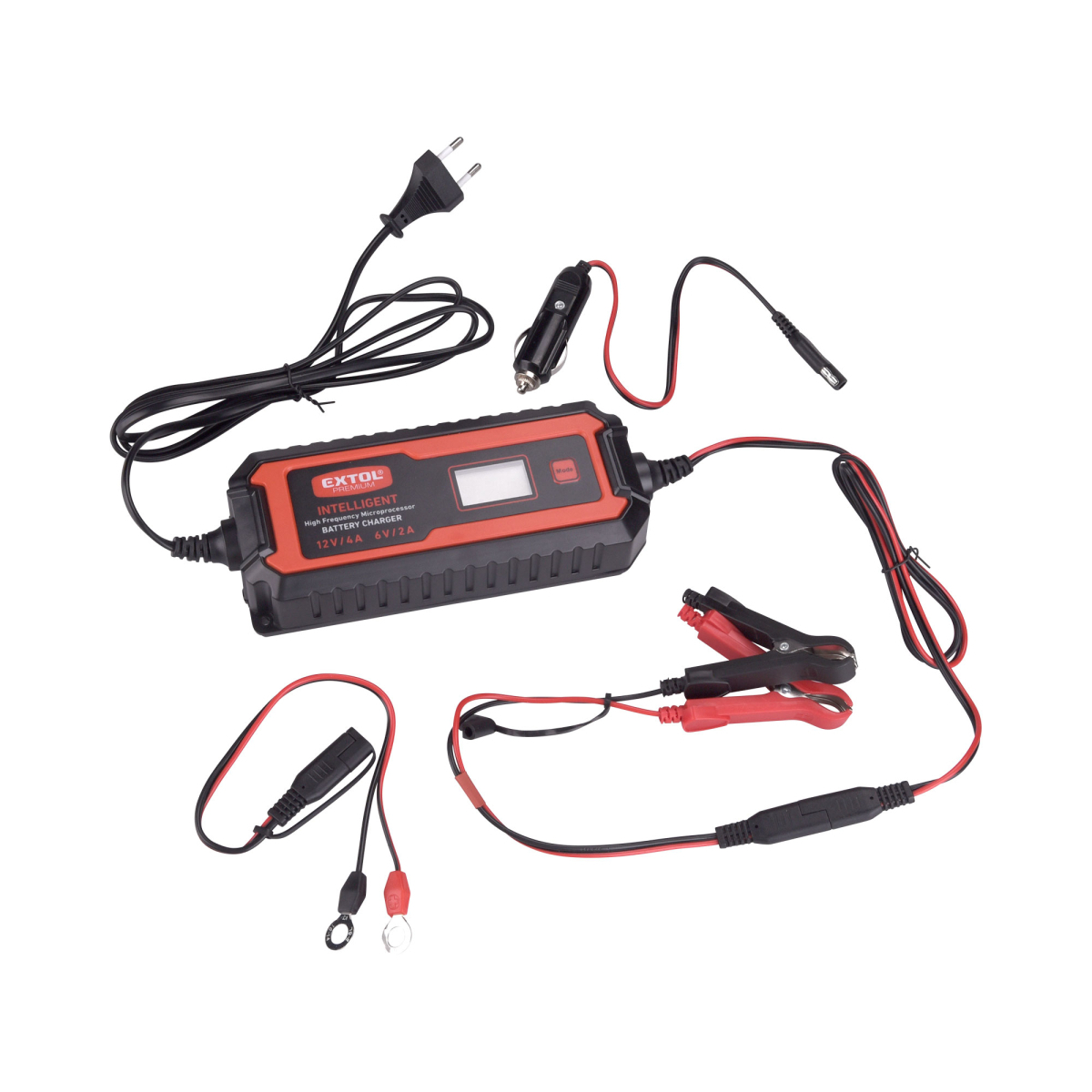 Levně Autonabíječka 9stupňová, řízená mikroprocesorem, 12V/6V, 4A 8897302