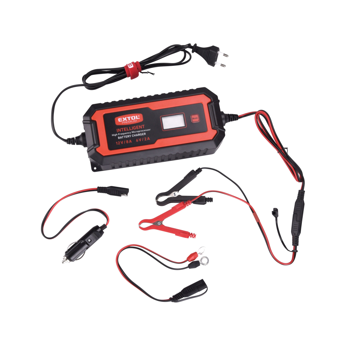 Levně Autonabíječka 9stupňová, řízená mikroprocesorem, 12V/6V, 8A 8897303