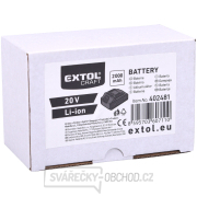 Baterie akumulátorová Extol, 20V Li-ion, 2Ah Náhled