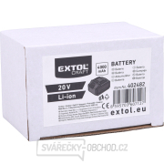 Baterie akumulátorová Extol, 20V Li-ion, 4Ah Náhled