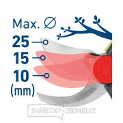 Nůžky zahradní aku, BRUSHLESS, 20V Li-ion, bez baterie a nabíječky Náhled