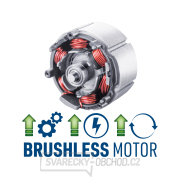 Vrtací aku šroubovák, BRUSHLESS, 20V Li-ion, 2×2Ah Náhled