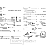 Aku vrtací šroubovák, BRUSHLESS, 12V Li-ion s nářadím, sada 46ks Aku vrtací šroubovák, BRUSHLESS, 12V Li-ion s nářadím, sada 46ks náhled