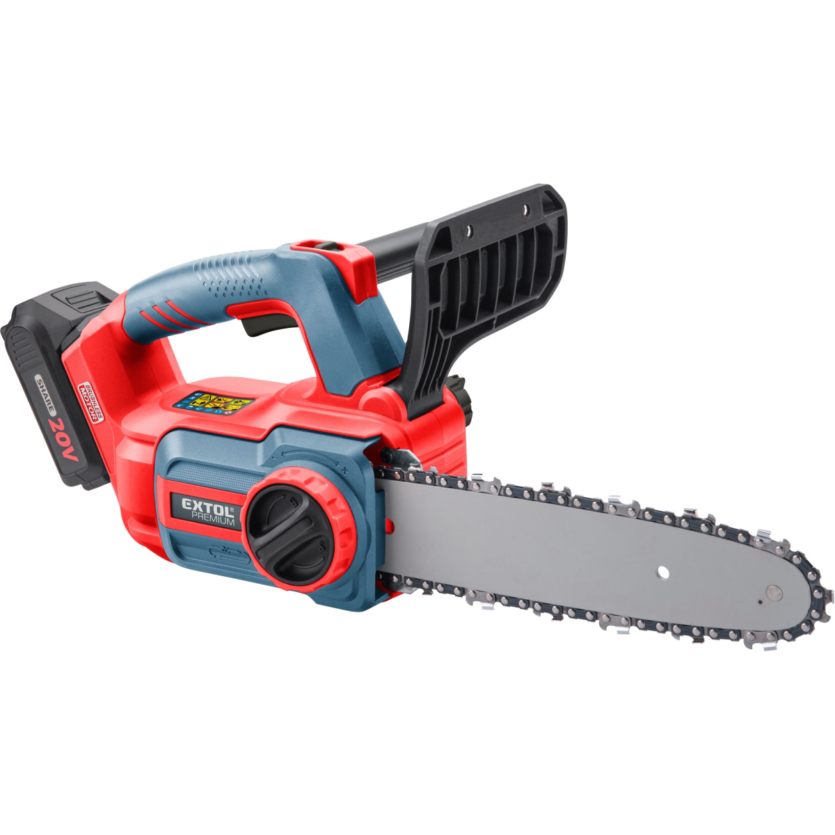 EXTOL PREMIUM Aku pila řetězová Extol SHARE20V, BRUSHLESS, 30cm, 2Ah 8891920