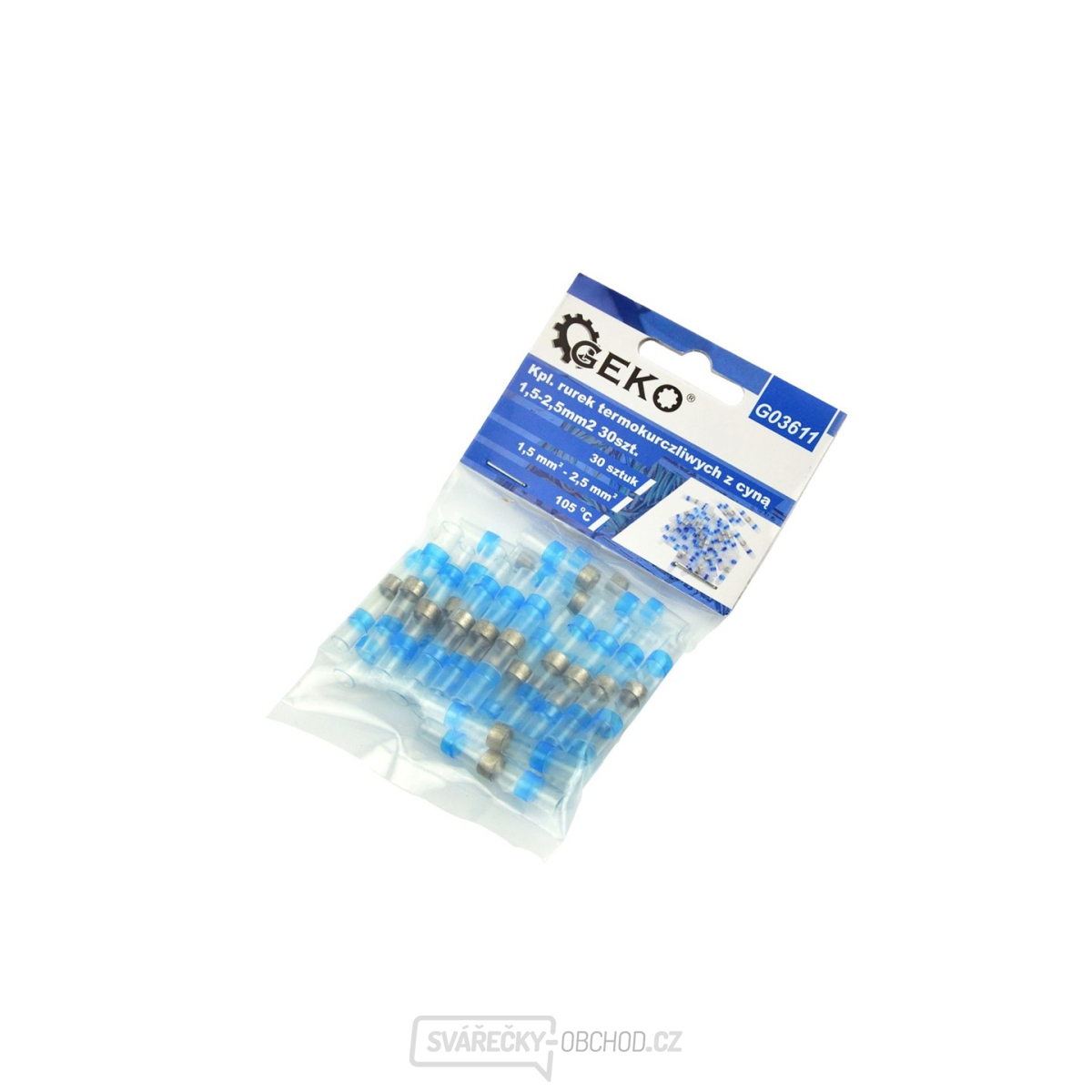 Teplem smrštitelné trubičkové konektory s cínem 1,5-2,5 mm2 30 ks. (500)