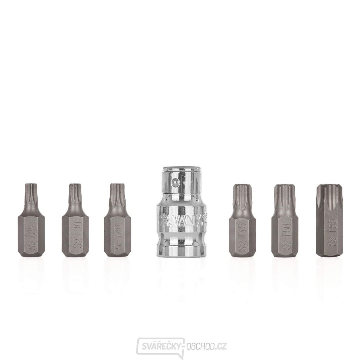 7dílná sada šroubovacích bitů TORX T25-T55 (10/100)