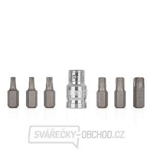 7dílná sada šroubovacích bitů TORX T25-T55 (10/100) 7dílná sada šroubovacích bitů TORX T25-T55 (10/100) gallery main image