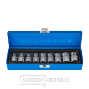 9dílná sada torxových nástrčných klíčů E10-24, 1/2