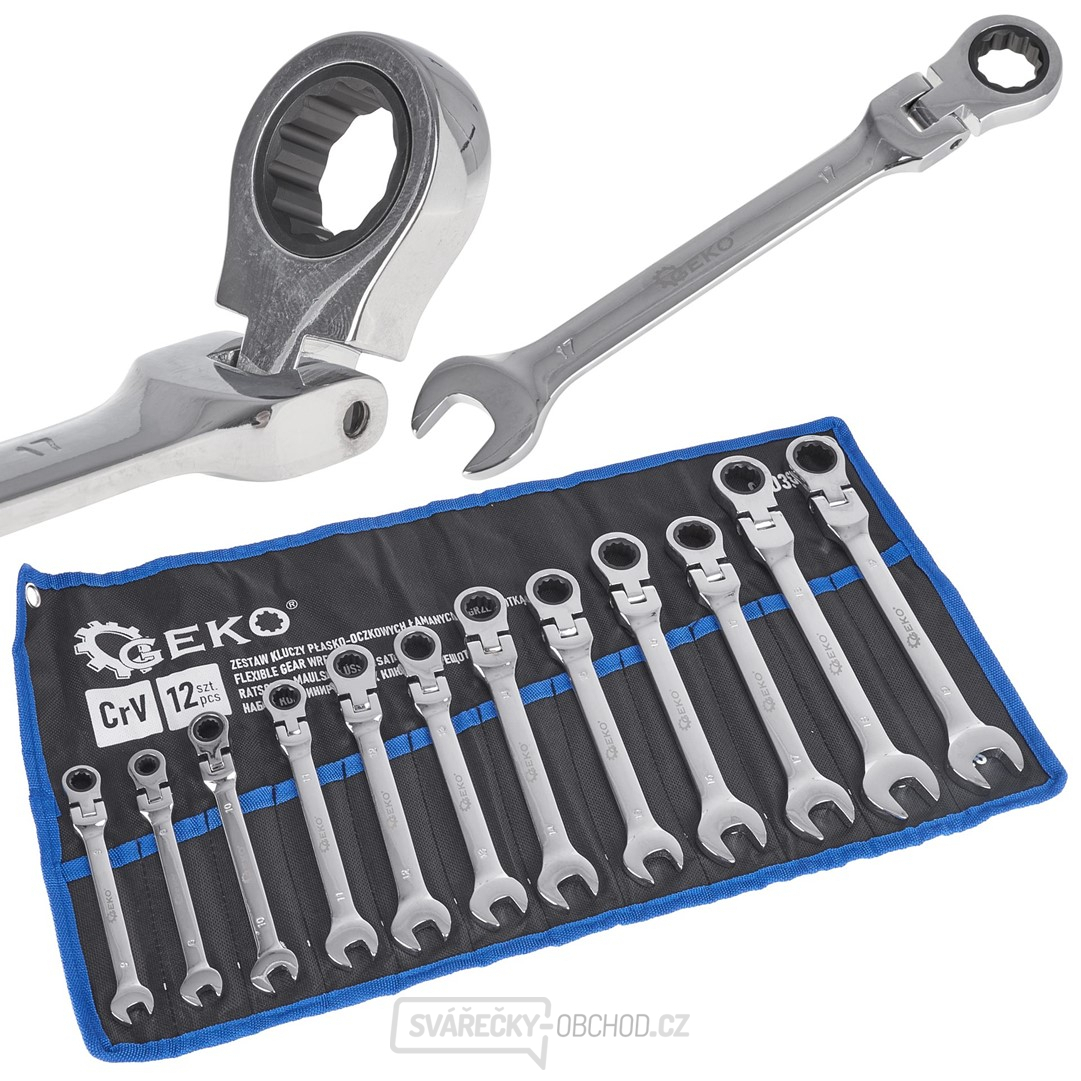 Sada ráčnových klíčů 12 el. 8-19 mm (8)