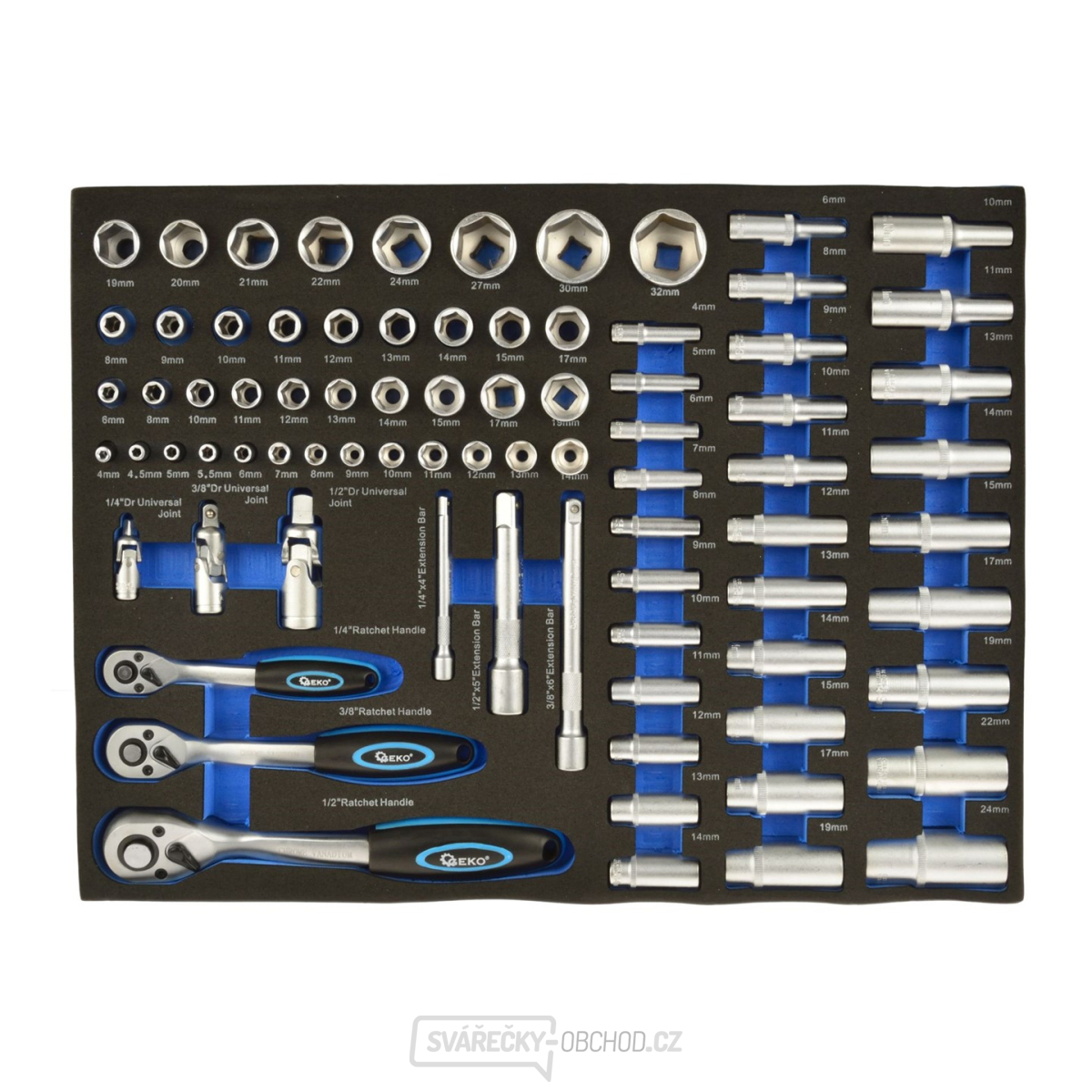 Sada nástrčných hlavic 1/4 Sada nástrčných hlavic 1/4