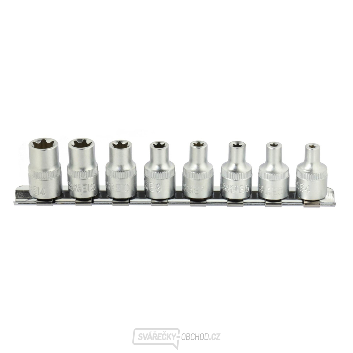 Sada nástrčných hlavic E4-14mm 3/8 "CRV(5/20)
