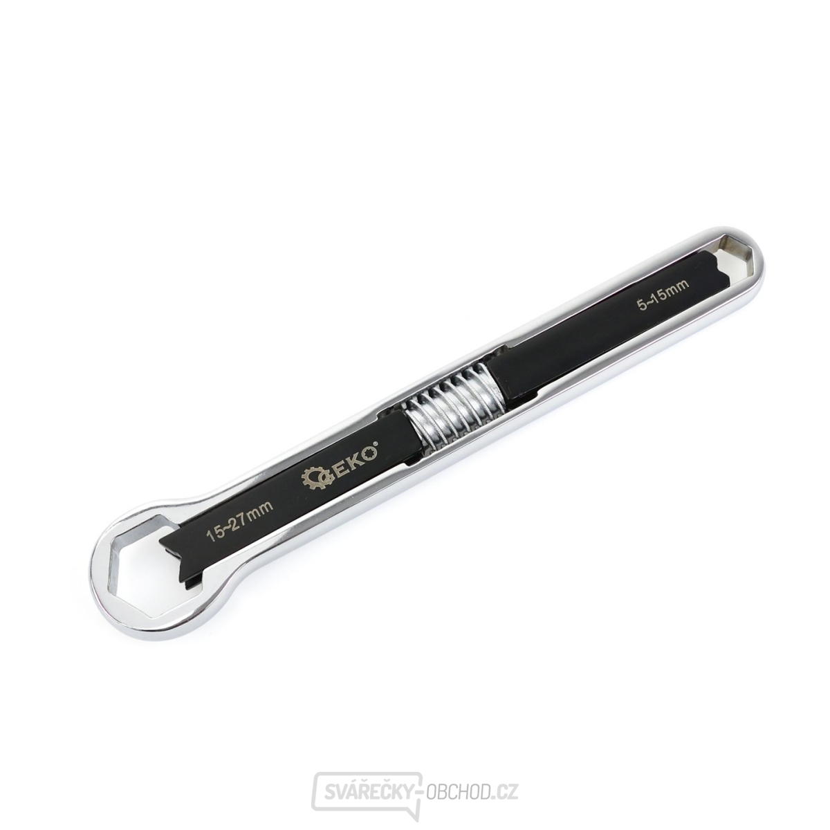 Nastavitelný očkový klíč - oboustranný 15-27mm/5-15mm CrV (30)