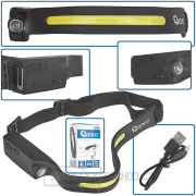 Čelovka se senzorem pohybu LED COB 3W + 1W XPE 1200mAh 350lm IPX4 (100) Čelovka se senzorem pohybu LED COB 3W + 1W XPE 1200mAh 350lm IPX4 (100) gallery main image