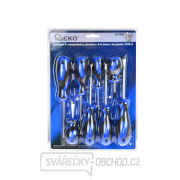 Sada 8 šroubováků s plochou hlavou: 4-6,5 mm Křížové: ph 0-2 GEKO (10/20) Sada 8 šroubováků s plochou hlavou: 4-6,5 mm Křížové: ph 0-2 GEKO (10/20) gallery main image
