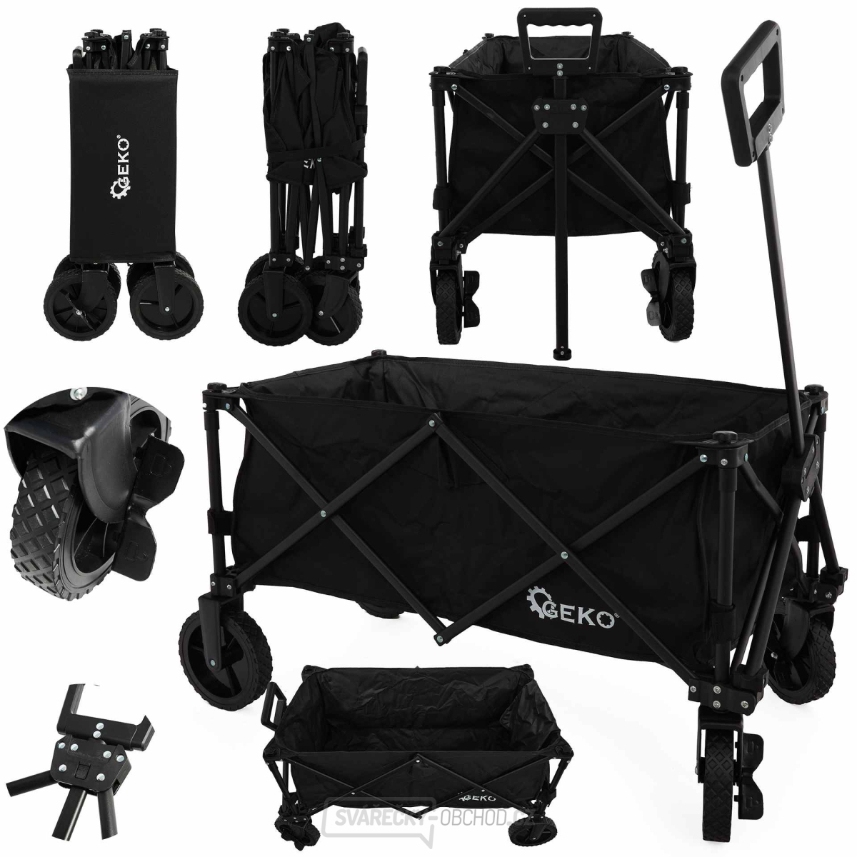 Zahradní vozík - plážový skládací 127L 100kg (1) Zahradní vozík - plážový skládací 127L 100kg (1) gallery main image