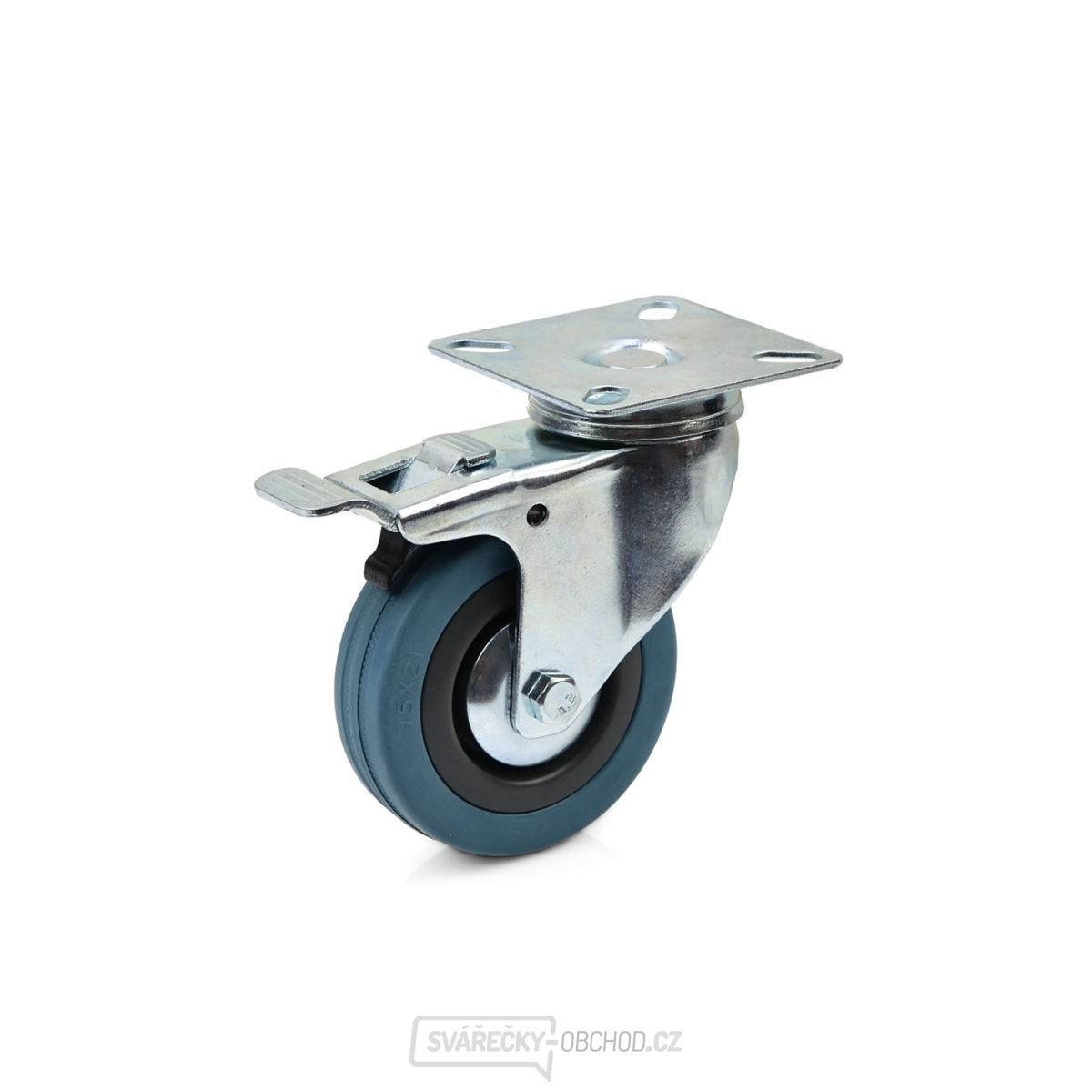 Otočné kolo s brzdou 75 mm PP/pryž (50)