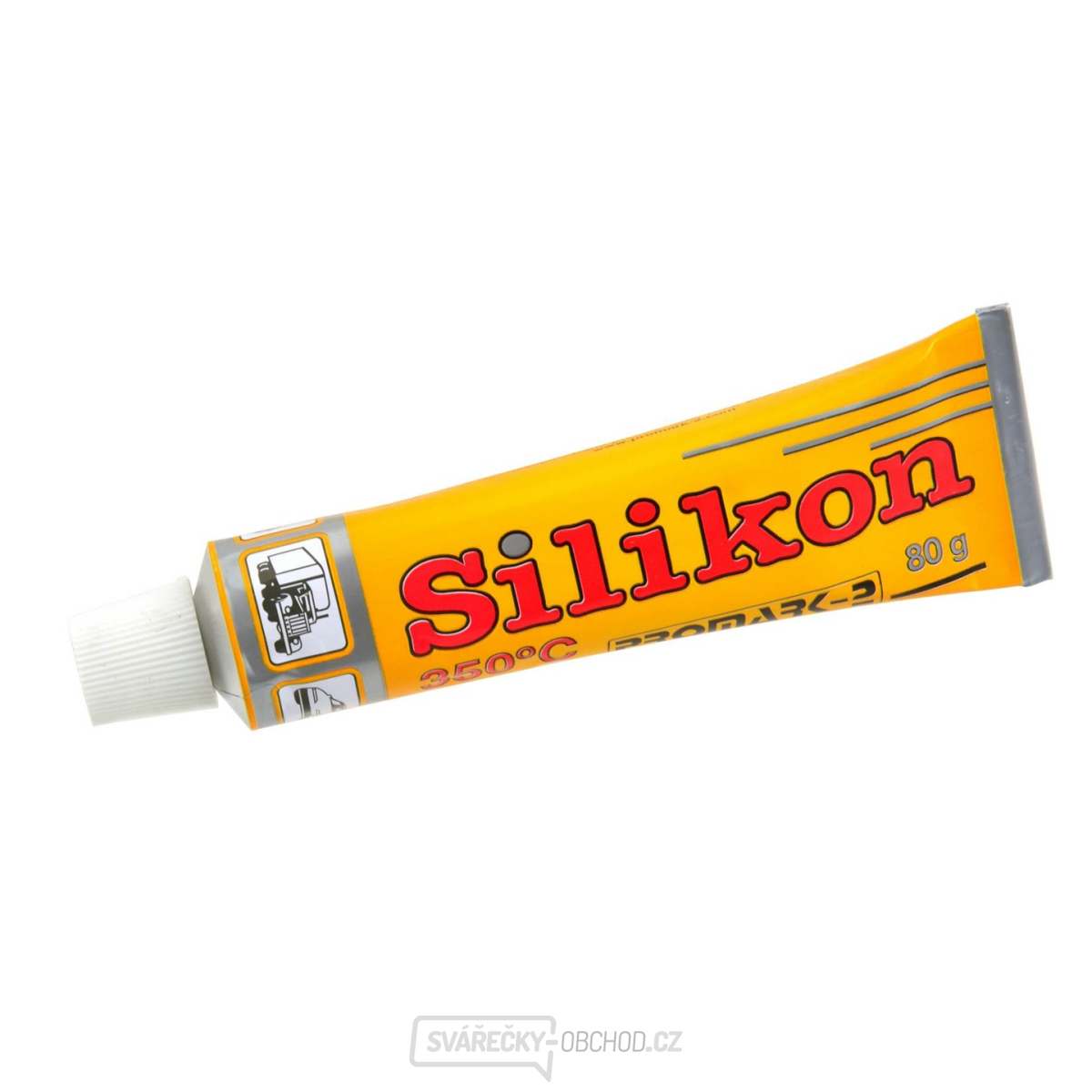 Vysokoteplotní silikon červený 80g(50)