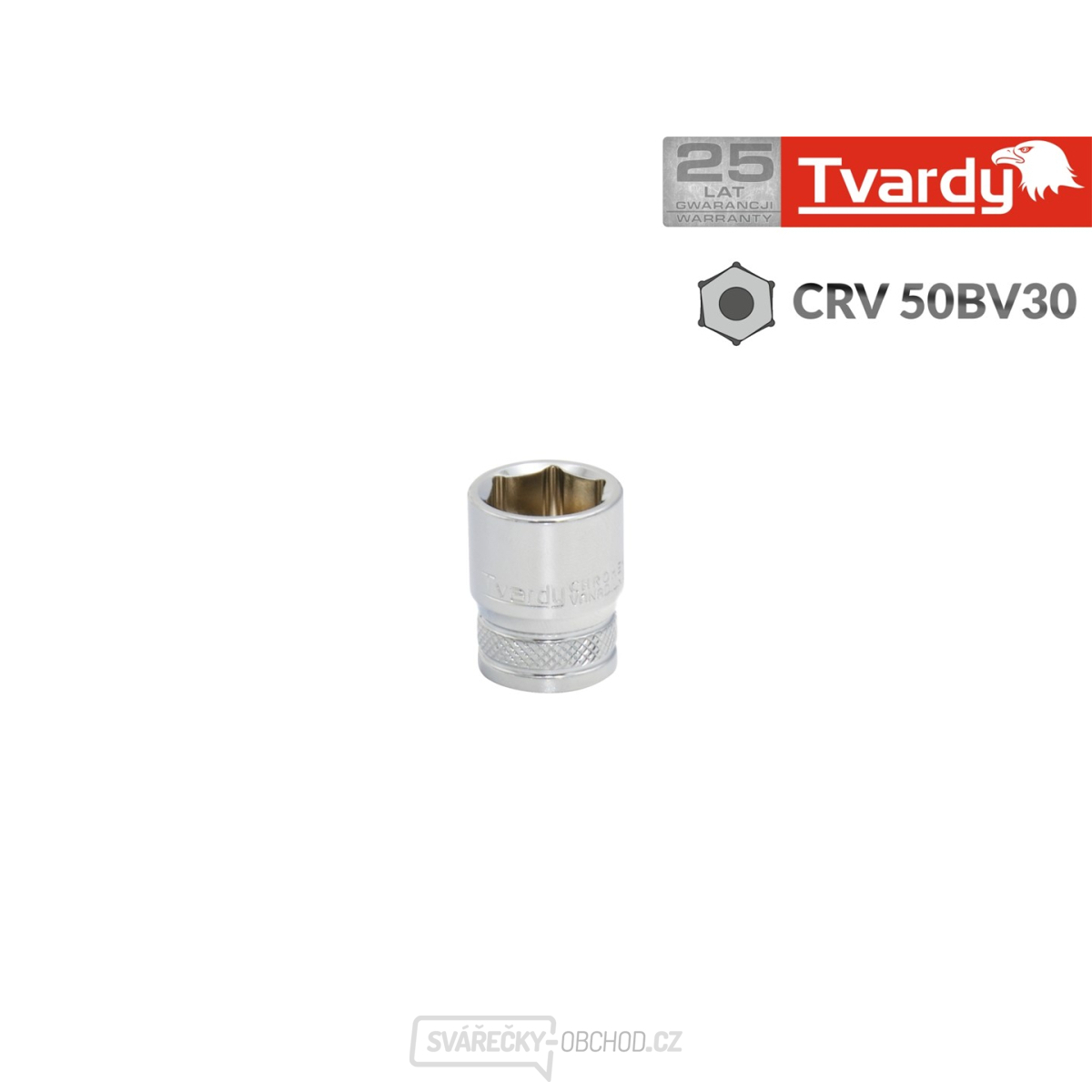 Šestihranná hlavice TVARDY 1/4 Šestihranná hlavice TVARDY 1/4