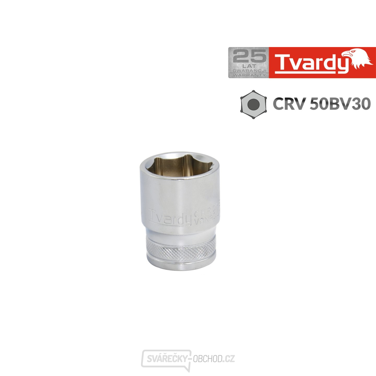 Šestihran 1/2" 12 mm TVARDY (10/100)
