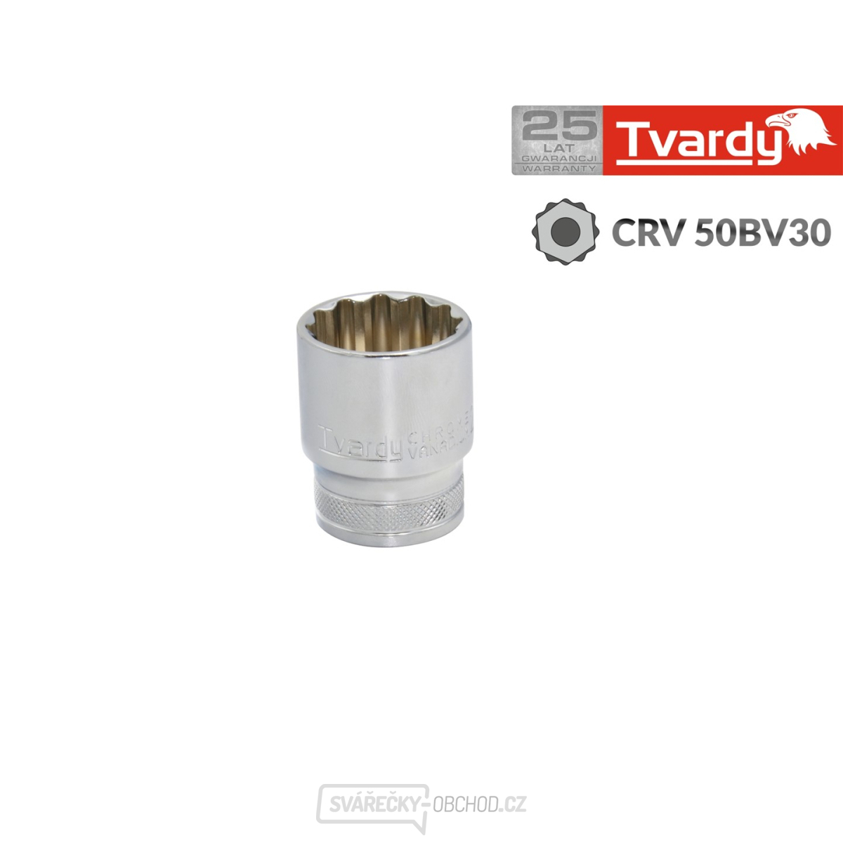 1/2" 8 mm TVARDY 12bodový nástavec (10/100)