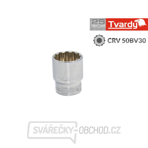 Dvanáct čtyřhranných nástrčných hlavic 1/2 Dvanáct čtyřhranných nástrčných hlavic 1/2