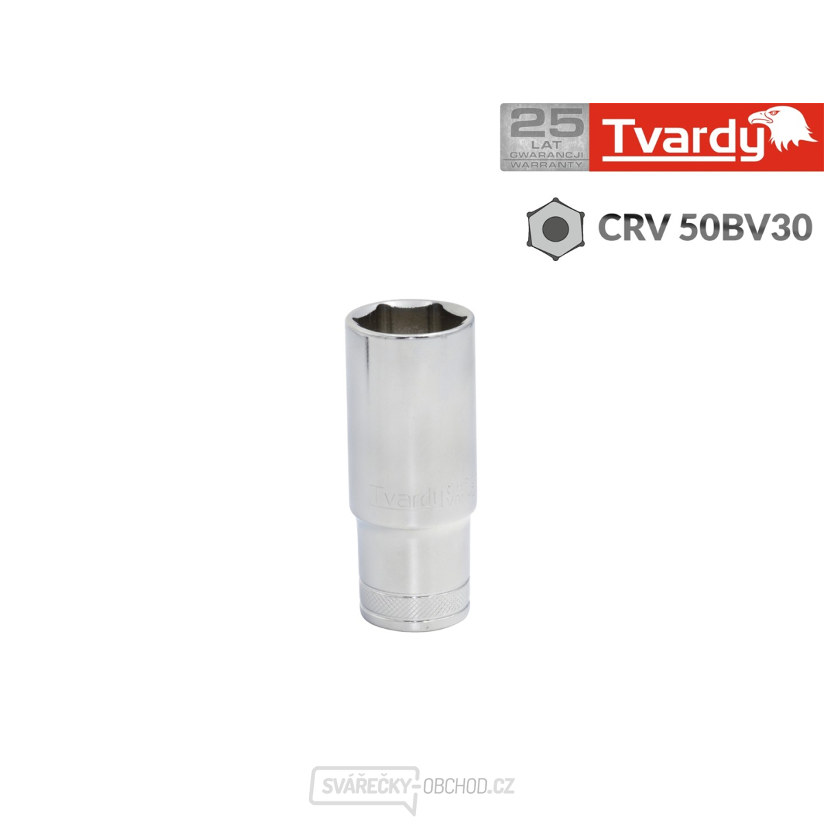 Dlouhá šestihranná hlavice 1/2" 8 mm TVARDY(10/50)
