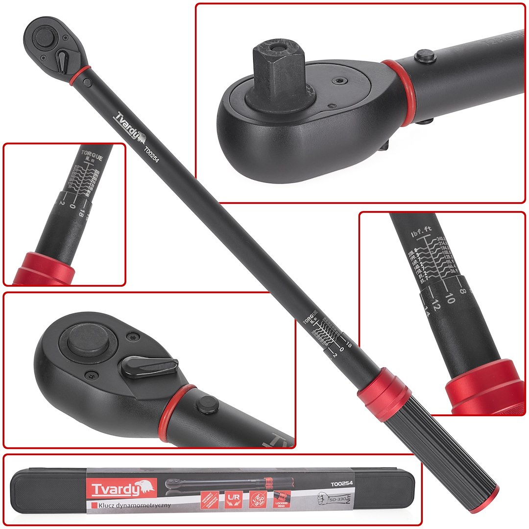 GEKO Momentový klíč 1/2 50-330Nm TVARDY (6) T00254