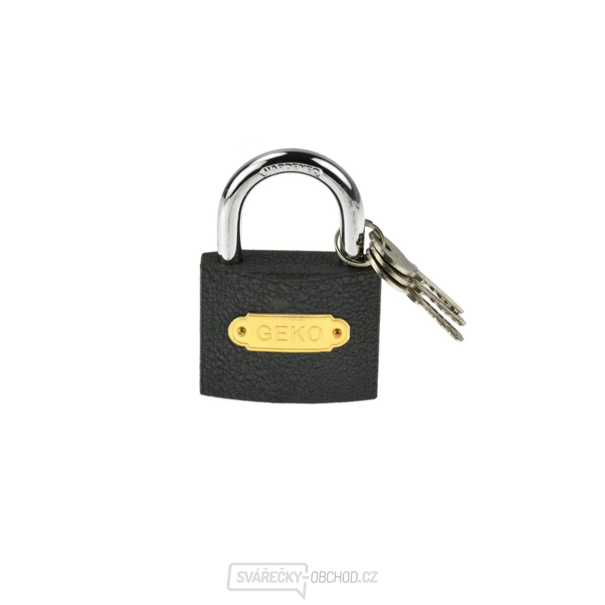 Šedý visací zámek GEKO 63 mm (60/6)