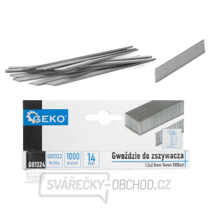 Sešívací hřebíky 1,2x2,0mm 14mm 1000ks. (200) Sešívací hřebíky 1,2x2,0mm 14mm 1000ks. (200) gallery main image