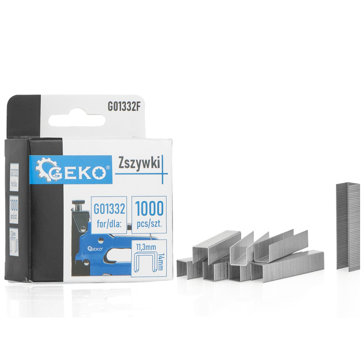GEKO Sponky 1,2x11,3mm 14mm 1000ks G01332F