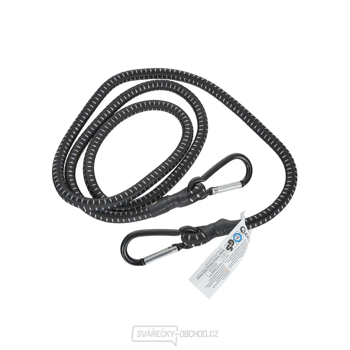 Přepravní guma pro upevnění zavazadel + karabiny 10 mm x 150 cm (40)