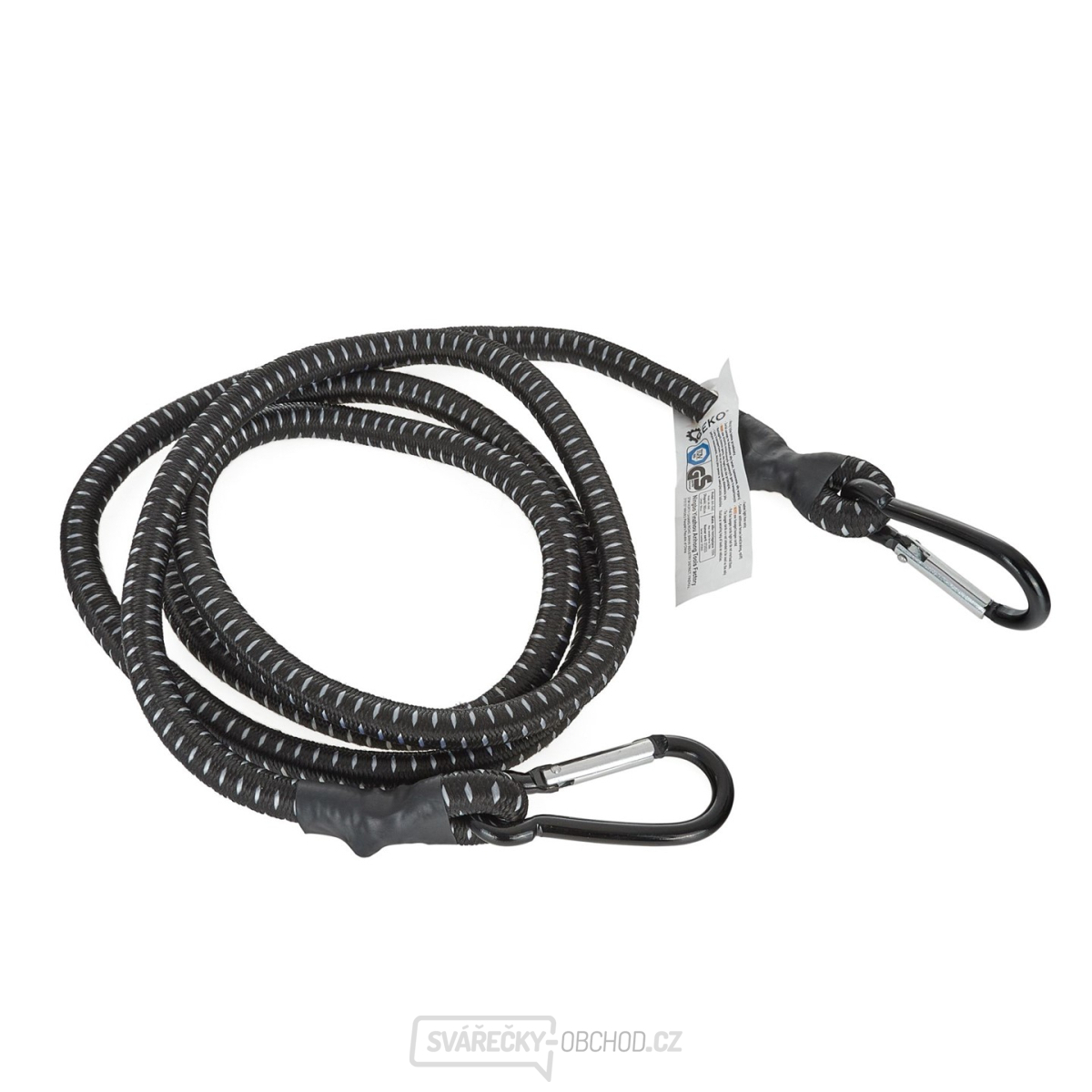 Přepravní guma pro upevnění zavazadel + karabiny 10 mm x 180 cm (40)